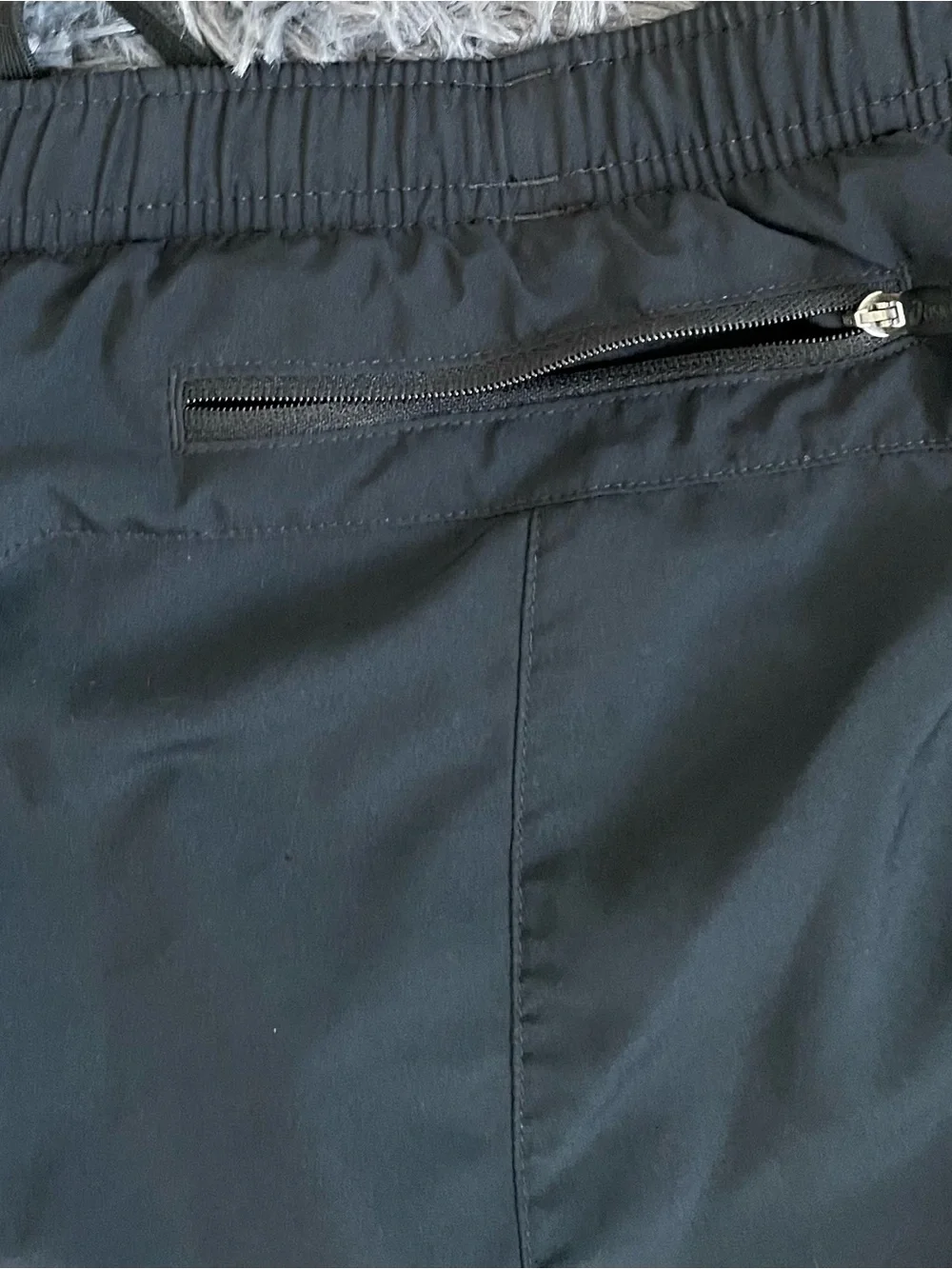 Men Size Large Asics Athletic Running Shorts Elastic Waistband Black